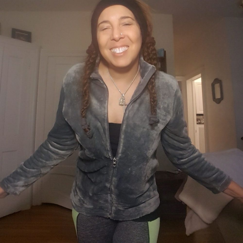 ⭐Satin Fleece Jacket/Free Tank